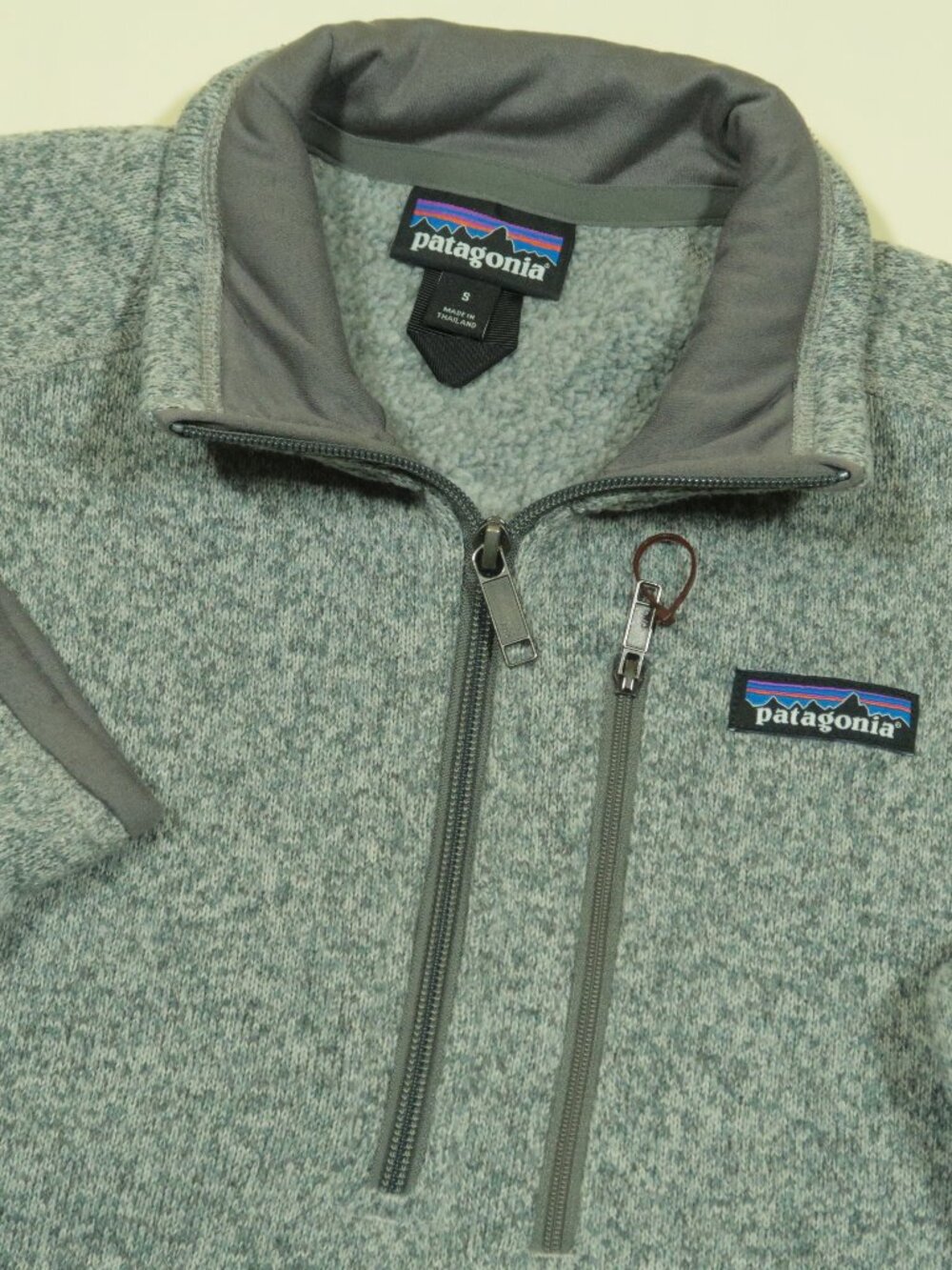 Patagonia Better Sweater 1/4 Zip Fleece Mens S Gray Pullover NO COMPANY LOGOS